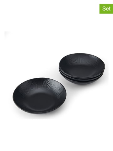 Mikasa 4-delige set: pastakommen "Jardin" zwart - Ø 20 cm