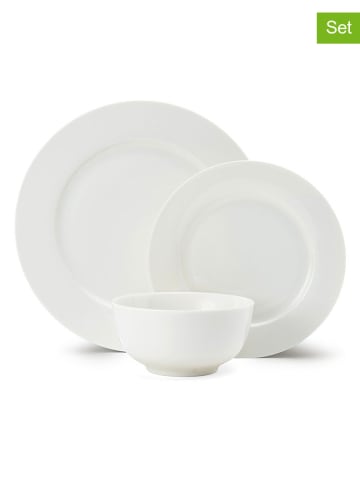 Mikasa 12-częściowy zestaw "Egret" w kolorze białym