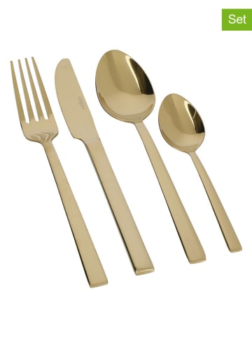 Mikasa 16tlg. Besteck-Set ''Diseno'' in Gold