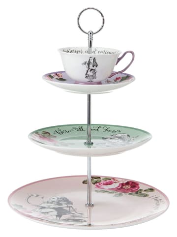 Mikasa Etagère "Alice in Wonderland" meerkleurig - (H)34 x Ø 27 cm