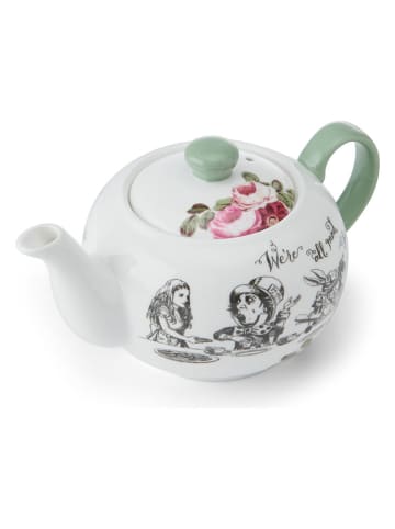 Mikasa Theepot "Alice in Wonderland" wit/groen - 400 ml