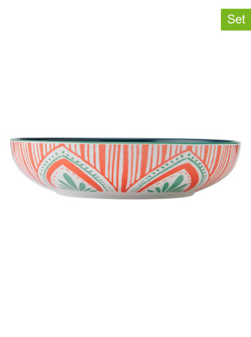 Mikasa 2-delige set: pastakommen smaragdgroen/oranje - (H)5 x Ø 21 cm