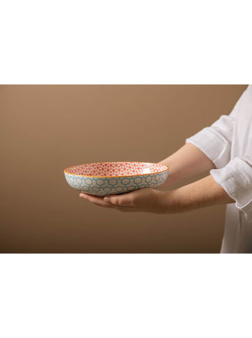 Mikasa 2er-Set: Pastaschalen in Türkis/ Orange - (H)5 x Ø 21 cm