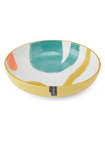 Mikasa Miski (2 szt.) w kolorze żółto-turkusowym do makaronu - wys. 5 x Ø 21 cm