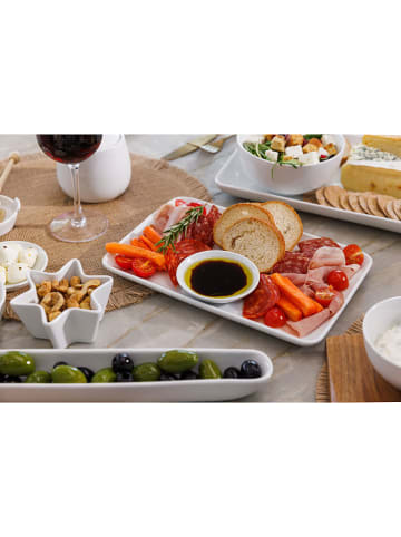 Mikasa Servierplatte ''Chalk'' in Weiß - (L)26,5 x (B)18 cm