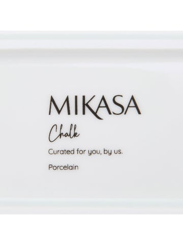 Mikasa Servierplatte ''Chalk'' in Weiß - (L)26,5 x (B)18 cm