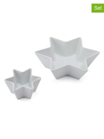 Mikasa 2-delige set: kommen "Chalk" wit