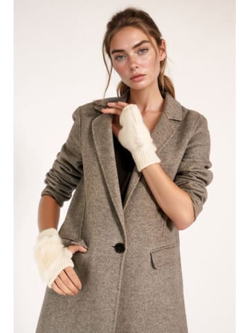 Lucky Bees Ocieplacze rąk w kolorze kremowym