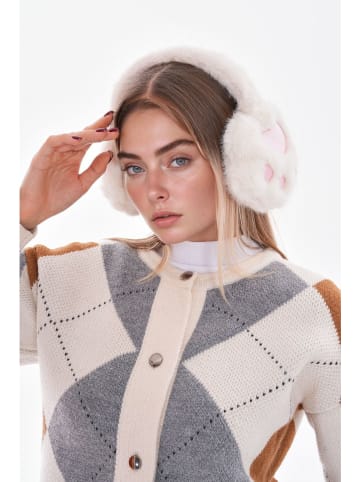 Lucky Bees Nauszniki w kolorze kremowym