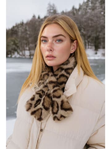 Lucky Bees Szal w kolorze beżowym - 106 x 15 cm