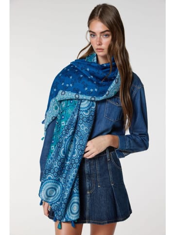 Lucky Bees Schal in Blau - (L)180 x (B)50 cm