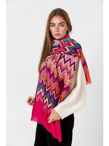 Lucky Bees Szal w kolorze różowym - 180 x 50 cm