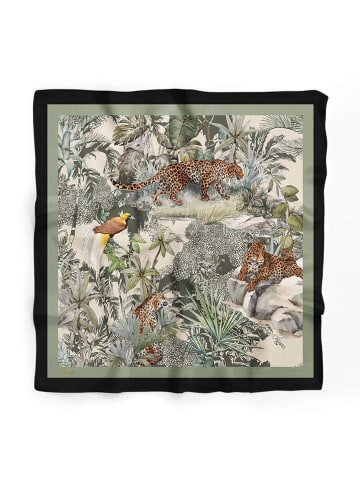 Lucky Bees Tuch in Grün/ Bunt - (L)55 x (B)55 cm