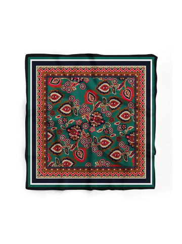 Lucky Bees Chusta w kolorze zielono-czerwonym - 55 x 55 cm