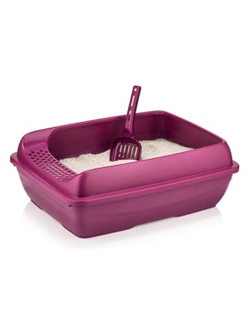 Paws&Whiskers Katzenklo in Pink - (B)49 x (H)15 x (T)37,5 cm