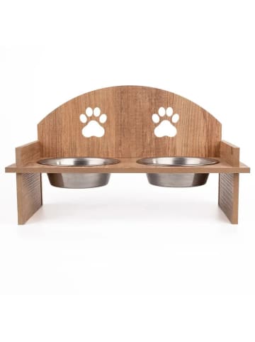 Paws&Whiskers 3-delige voerbakset lichtbruin - (L)21 x (B)37 cm