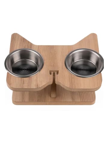 Paws&Whiskers 3-częściowy zestaw w kolorze jasnobrązowym - 32 x 8 x 25 cm