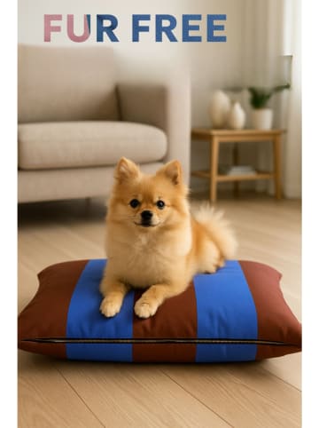 Paws&Whiskers Legowisko "Fur Free" w kolorze niebiesko-brązowym dla zwierząt