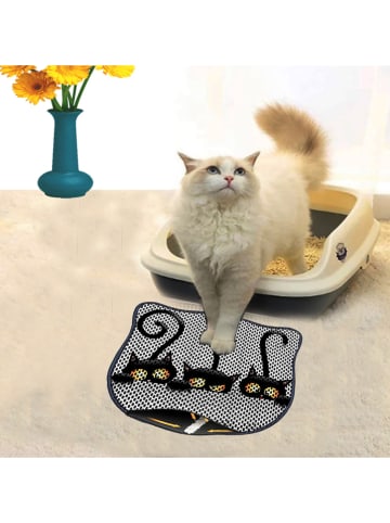 Paws&Whiskers Kattengrintmat zwart/grijs - (L)50 x (B)40 cm