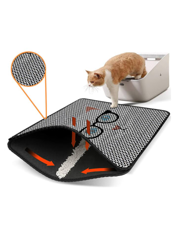 Paws&Whiskers Kattengrintmat grijs - (L)45 x (B)60 cm
