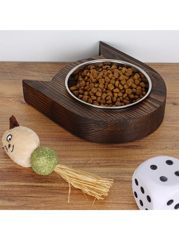 Paws&Whiskers Voedingsbak bruin - (B)17 x (H)3,5 x (D)18 cm