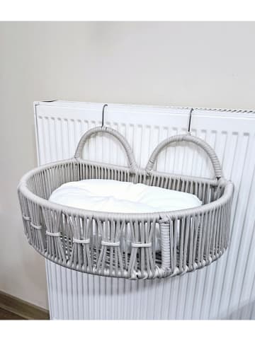 Paws&Whiskers Katzenbett ''Peti'' in Grau/ Weiß - (B)51 x (H)27 x (T)33 cm