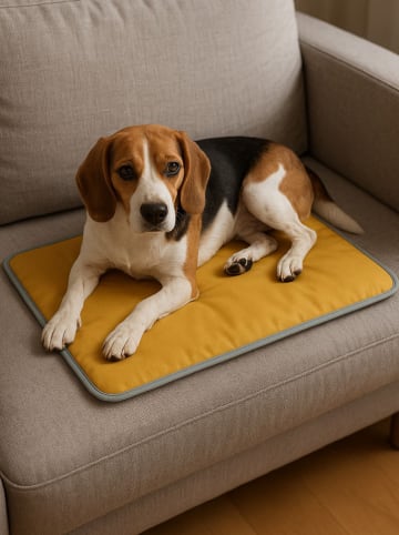 Paws&Whiskers Thermo-ligmat mosterdgeel