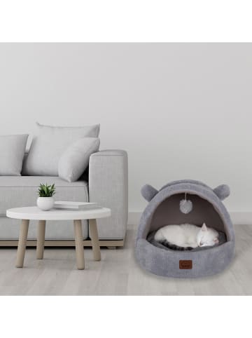 Paws&Whiskers Kattenbed "Tom Cat" grijs - (B)35 x (H)50 x (D)40 cm