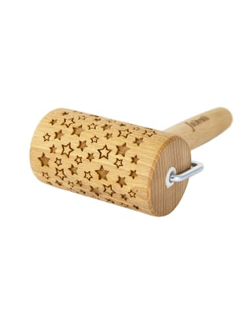 FOLKROLL Mini-Teigroller "Little stars" in Natur