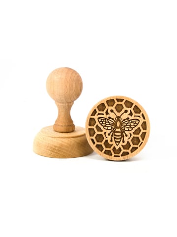 FOLKROLL Stempel "Bees" w kolorze jasnobrązowym do ciastek