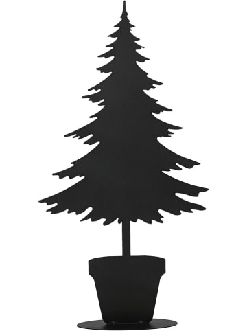 POSIWIO Dekoaufsteller "Baum im Topf" in Schwarz - (B)30 x (H)57 cm