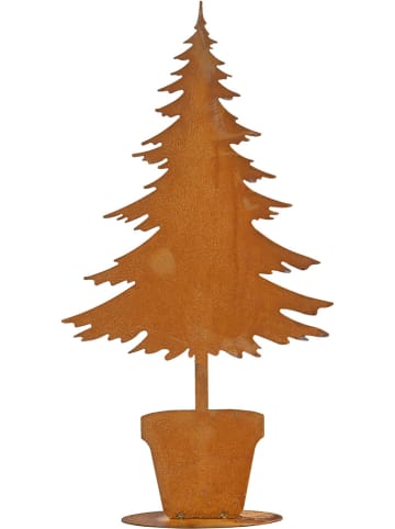 POSIWIO Dekoracja "Potted Tree" w kolorze jasnobrązowym - 30 x 57 cm