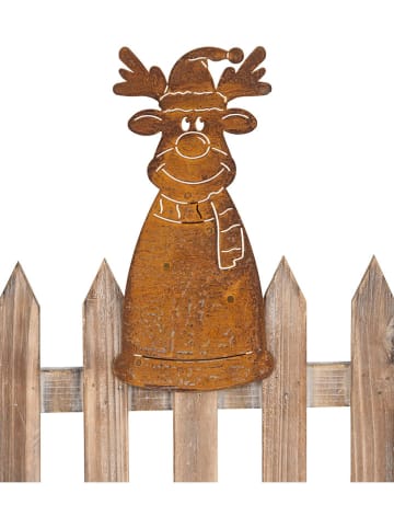 POSIWIO Hekfiguur "Eland" lichtbruin - (B)11,5 x (H)26 cm