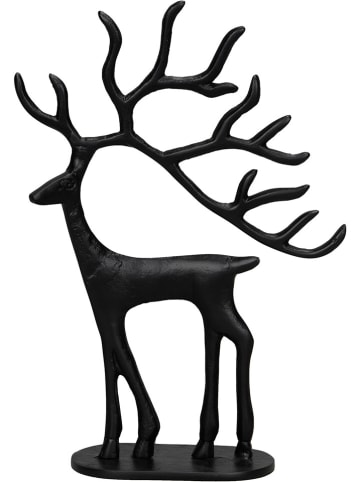 POSIWIO Decofiguur "Hert" zwart - (B)22 x (H)31 x (D)8 cm