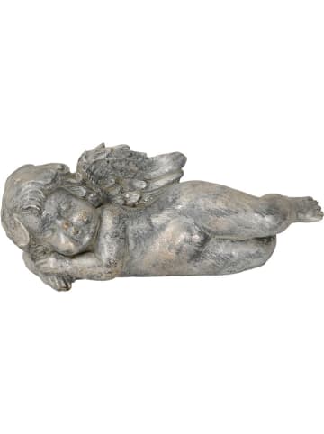 POSIWIO Figurka dekoracyjna "Angel" w kolorze szarym - 27 x 12 x 10,5 cm