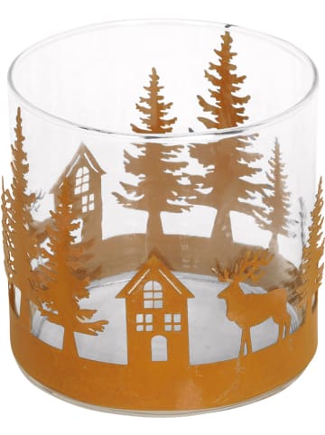 POSIWIO Windlicht lichtbruin - (H)15 x Ø 15 cm