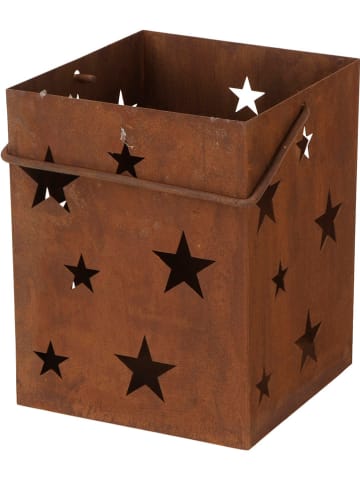 POSIWIO Windlicht "Ster" bruin - (B)18 x (H)23 x (D)18 cm