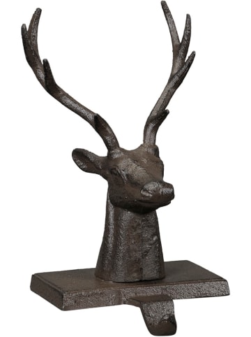 POSIWIO Kranzhalter "Hirsch" in Braun - (B)12 x (T)13 cm 