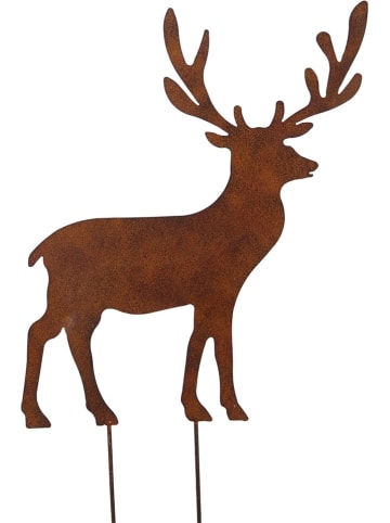 POSIWIO Gartenstab "Hirsch" in Hellbraun - (B)53 x (H)59 cm