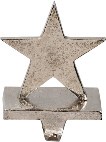 POSIWIO Kranzhalter "Stern" in Silber - (B)12 x (H)14,5 x (T)8,5 cm 