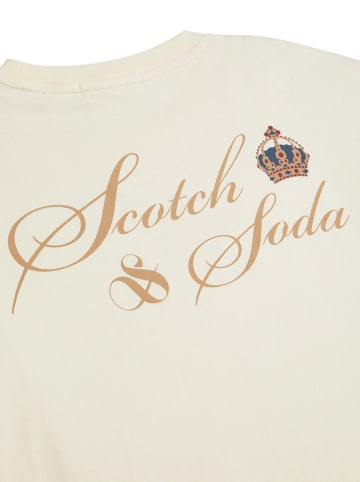 Scotch & Soda Koszulka w kolorze beżowym