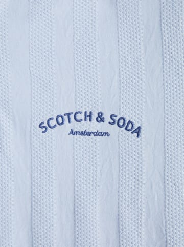 Scotch & Soda Koszulka polo w kolorze błękitnym