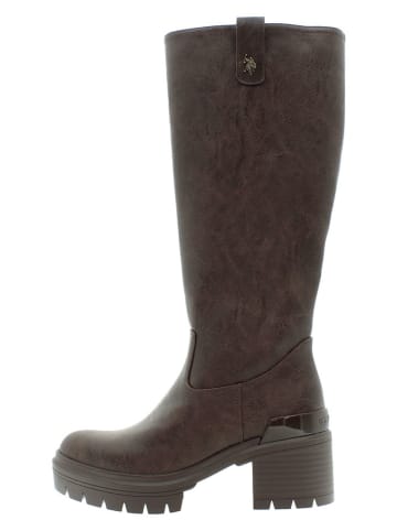 U.S. Polo Assn. Stiefel in Braun