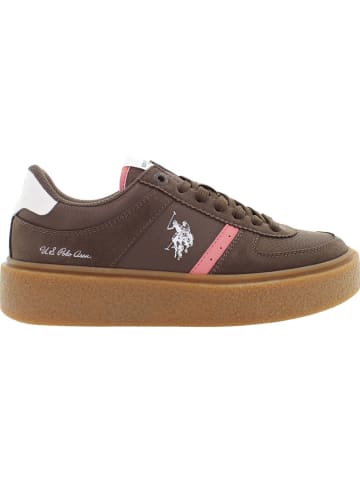 U.S. Polo Assn. Sneakers bruin/wit
