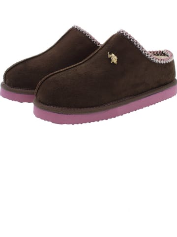 U.S. Polo Assn. Hausschuhe in Braun