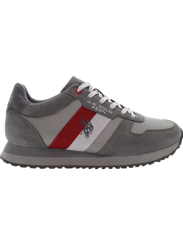 U.S. Polo Assn. Sneakersy w kolorze szaro-czerwonym