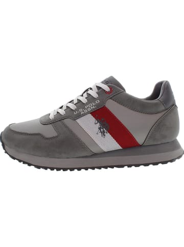 U.S. Polo Assn. Sneakersy w kolorze szaro-czerwonym