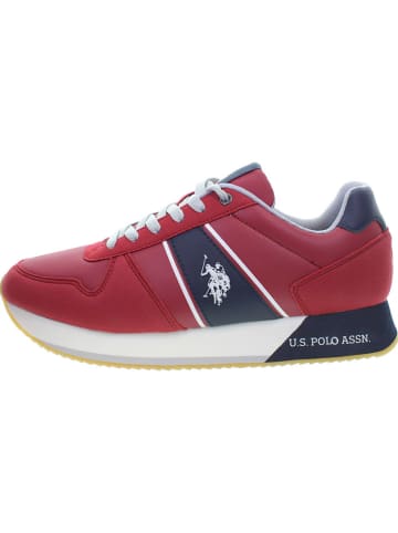 U.S. Polo Assn. Sneakers rood/donkerblauw