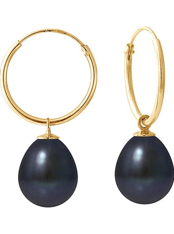 Mitzuko Gouden creolen met parels