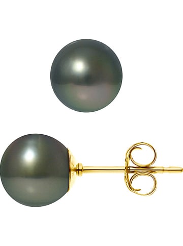 Pearline Gouden oorstekers met parels